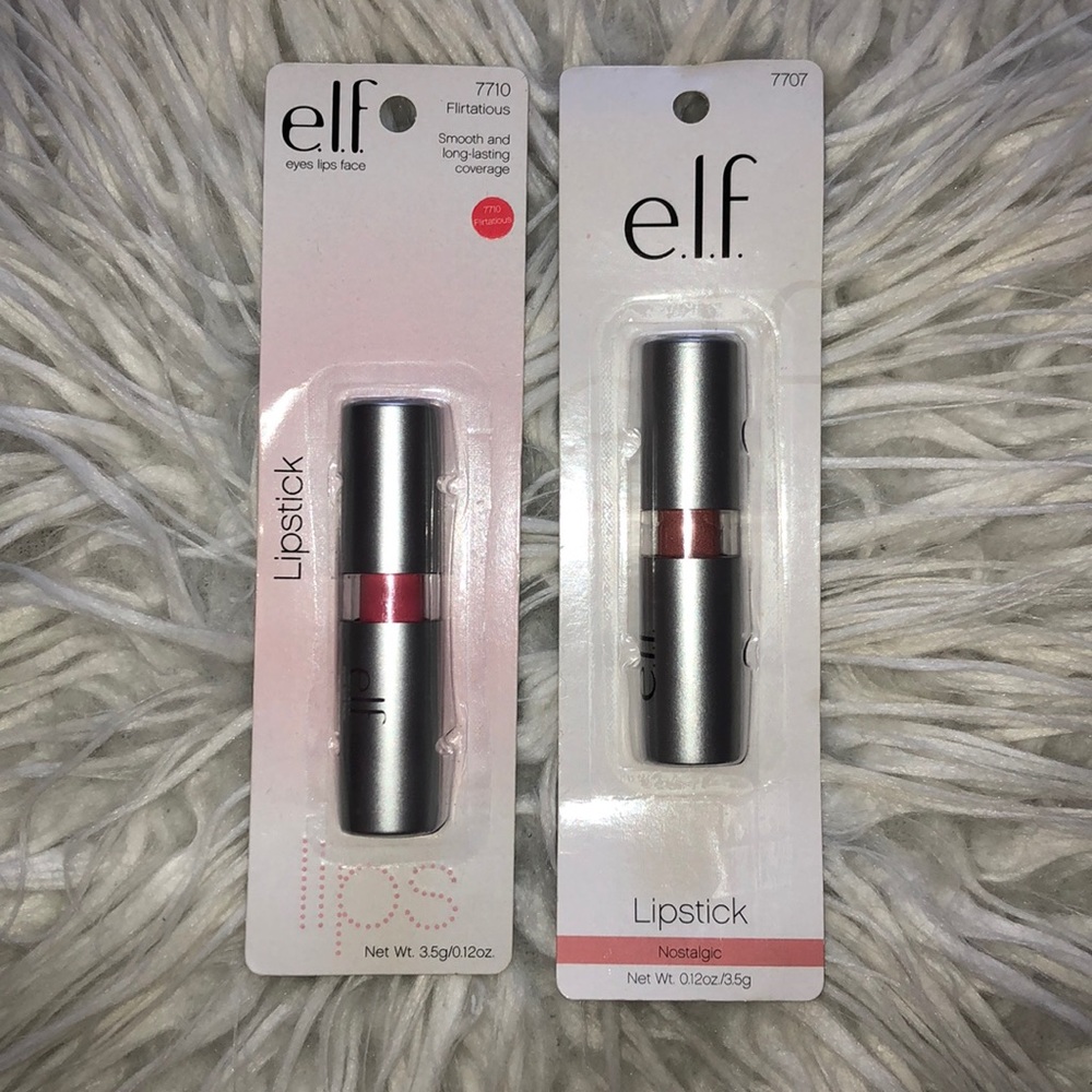 E.L.F. “Nostalgic” and “Flirtatious” Lipsticks